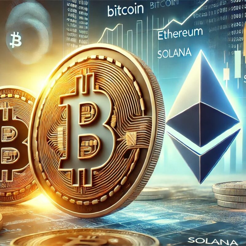 Bitcoin, Ethereum, and Solana