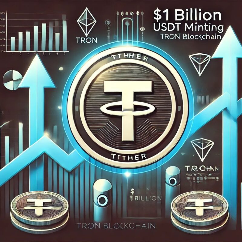 $1 billion USDT minting by Tether on the TRON blockchain