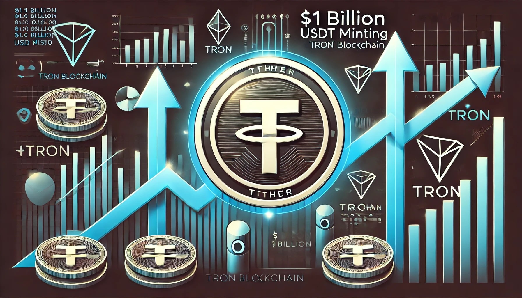 Κίνηση-Ματ Της Tether : 1B. USDT εκτυπώθηκαν στο Δίκτυο TRON 20/08/24