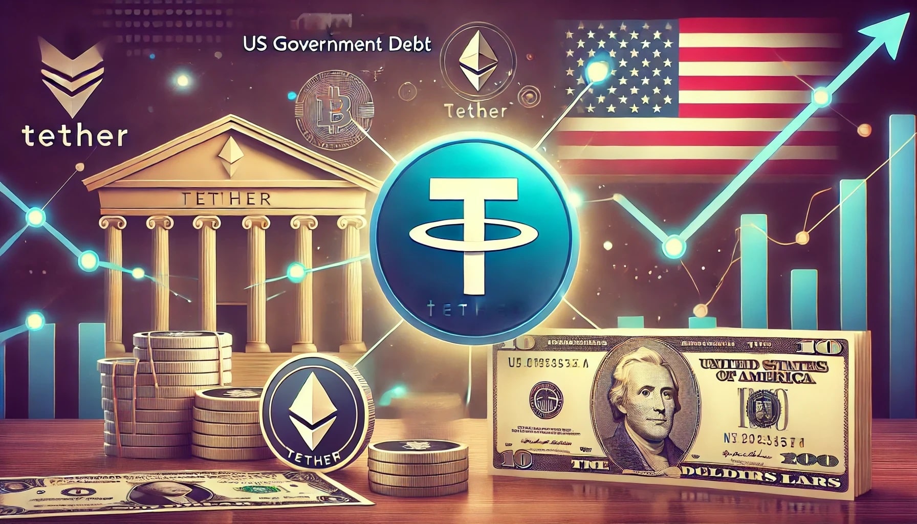 Tether και Κυβερνητικό Χρέος των ΗΠΑ: Πώς τα Stablecoins Αλλάζουν το Παιχνίδι 02/08/24