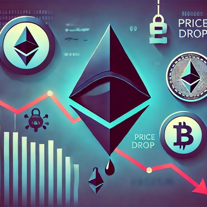 fall of Ethereum's price due to hacking incidents