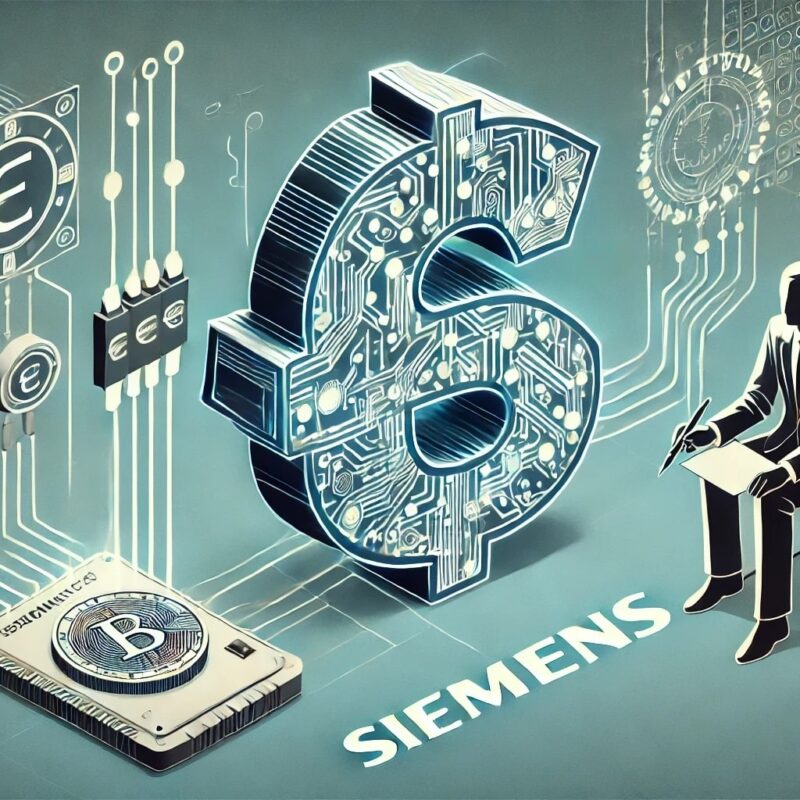 Siemens issuing a digital bond using blockchain technology